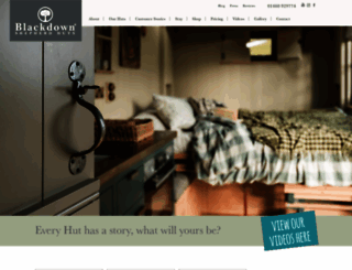 blackdownshepherdhuts.co.uk screenshot