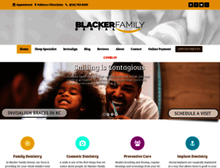 blackerfamilydental.com screenshot