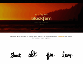 blackfernsurf.com screenshot