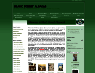 blackforestalpacas.com screenshot