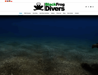 blackfrogdivers.com screenshot