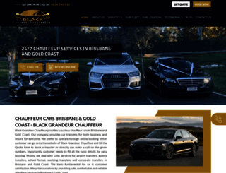 blackgrandeurchauffeur.com.au screenshot