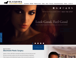 blackhawkplasticsurgery.com screenshot