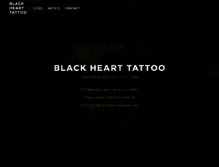 blackhearttattoosf.com screenshot