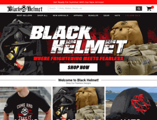 blackhelmetapparel.com screenshot