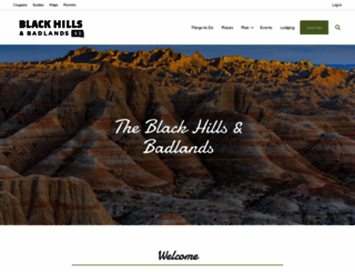blackhillsbadlands.com screenshot