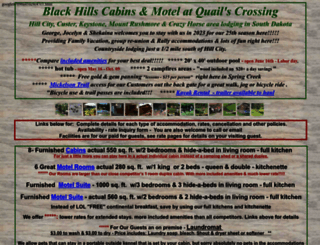 blackhillscabinsmotel.com screenshot