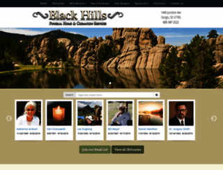 blackhillsfuneralhome.com screenshot