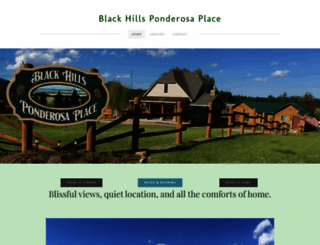 blackhillsponderosaplace.com screenshot