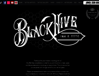blackhiveink.com screenshot