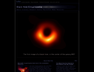 blackholes.stardate.org screenshot