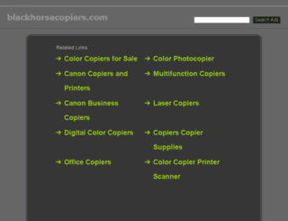 blackhorsecopiers.com screenshot