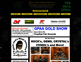 blackjacksmetaldetectors.com screenshot