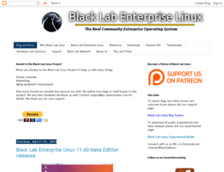 blacklablinux.org screenshot