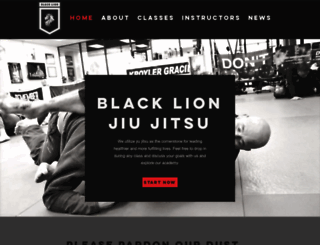 blacklionjiujitsu.com screenshot