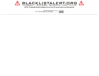 blacklistalert.org screenshot