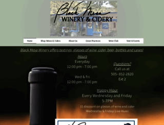blackmesawinery.com screenshot