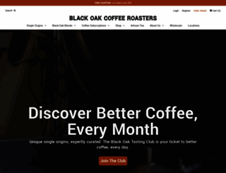 blackoakcoffee.myshopify.com screenshot