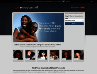 blackpersonals.co.za screenshot