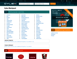 blackpool.cylex-uk.co.uk screenshot