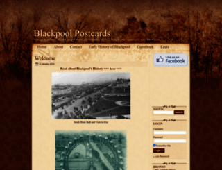 blackpoolpostcards.co.uk screenshot