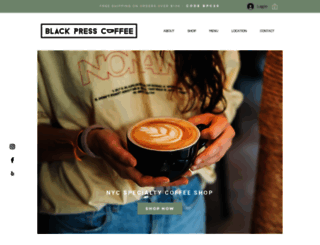 blackpresscoffee.com screenshot