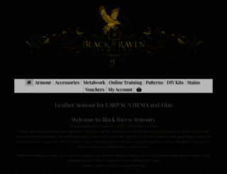 blackravenarmoury.co.uk screenshot