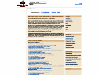 blackriverfossils.org screenshot