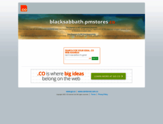 blacksabbath.pmstores.co screenshot