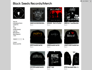 blackseedsrecords.storenvy.com screenshot
