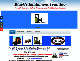 blacksequipmenttraining.ca screenshot