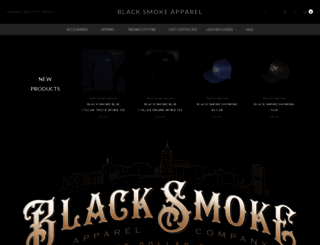 blacksmokeapparel.com screenshot