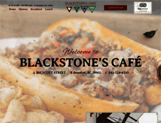 blackstonescafe.com screenshot