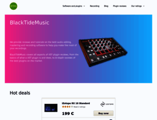 blacktidemusic.com screenshot