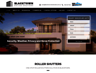 blacktownrollershutters.com.au screenshot