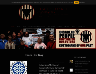blacktrianglecampaign.org screenshot