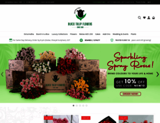 blacktulipflowers.com screenshot