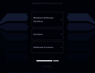 blackwells-miniatures.com screenshot