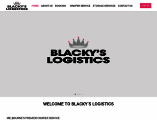 blackyslogistics.com.au screenshot