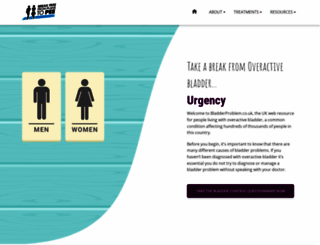 bladderproblem.co.uk screenshot