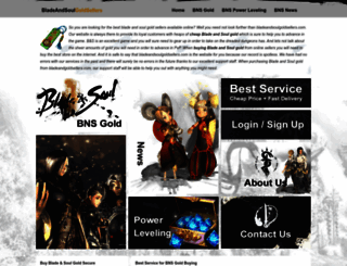 bladeandsoulgoldsellers.com screenshot