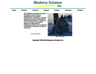blaeberry.com screenshot