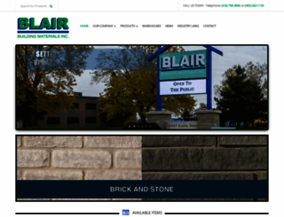 blairbuildingmaterials.com screenshot