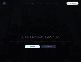blaircriminallawyers.com.au screenshot