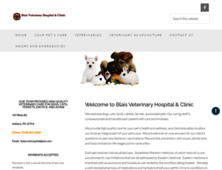blaisveterinaryhospital.com screenshot