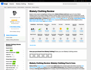 blakelyclothing.knoji.com screenshot