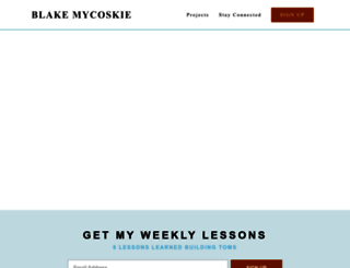 blakemycoskie.com screenshot