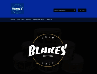 blakesdrumshop.com screenshot