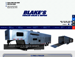 blakestrailer.com screenshot