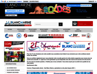 blancmarine.com screenshot